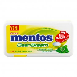 Mentos 2 Saat Clean Breath Limon Aromalı Şeker 21G
