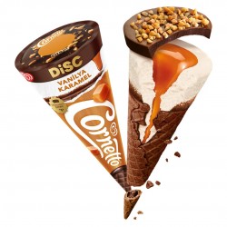 Cornetto Disc Vanilya Karamel 130Ml