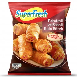 SuperFresh Patatesli ve Sosisli Rulo Börek 420 G