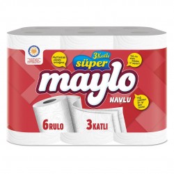 Maylo 3 Katlı Kağıt Havlu 6'Lı
