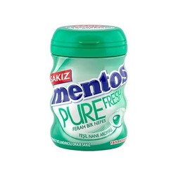 Mentos Pure Fresh Yeşil Nane Aromalı Sakız 60 Gr