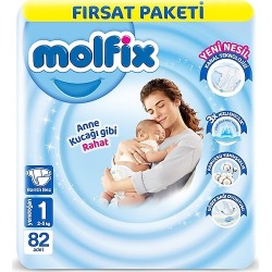 Molfix 1 Numara Yenidoğan 82'li Bebek Bezi