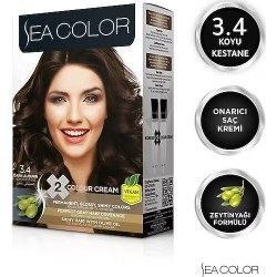Sea Color Saç Boyası 3/4 Koyu Kestane