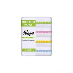 Sleepy 4x70'li Set Sensitive Islak Havlu