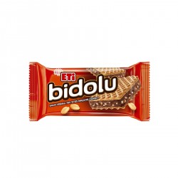 Eti Bidolu Yer Fıstığı Parçacıklı Fındık Kremalı Gofret 36 G