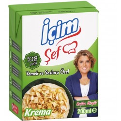 İçim Şef %18 Yağlı Krema 200 Ml