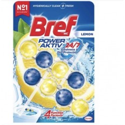 Bref WC Power Aktiv Limon Duo Pack 2'li Klozet Temizleme Topları 1 x 2 Adet , Limon 2, İkili