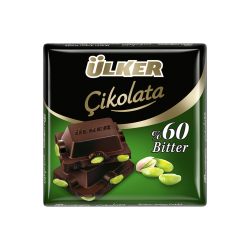 Ülker Bütün Antep Fıstıklı %60 Bitter Çikolata 65 G
