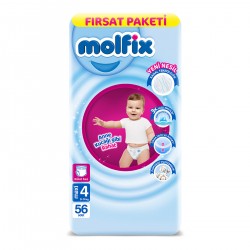 Molfix Külot Bez 4 Beden Maxi Fırsat Paketi 56 Adet 9-14 kg
